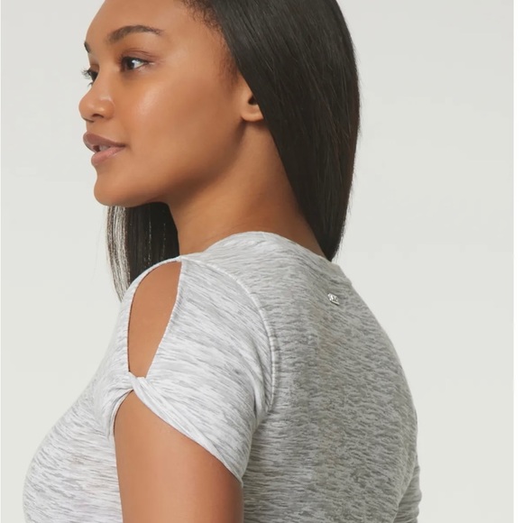 Andrew Marc New York T-shirt Dress with twisted keyhole sleeve. Size: XL - Picture 2 of 6